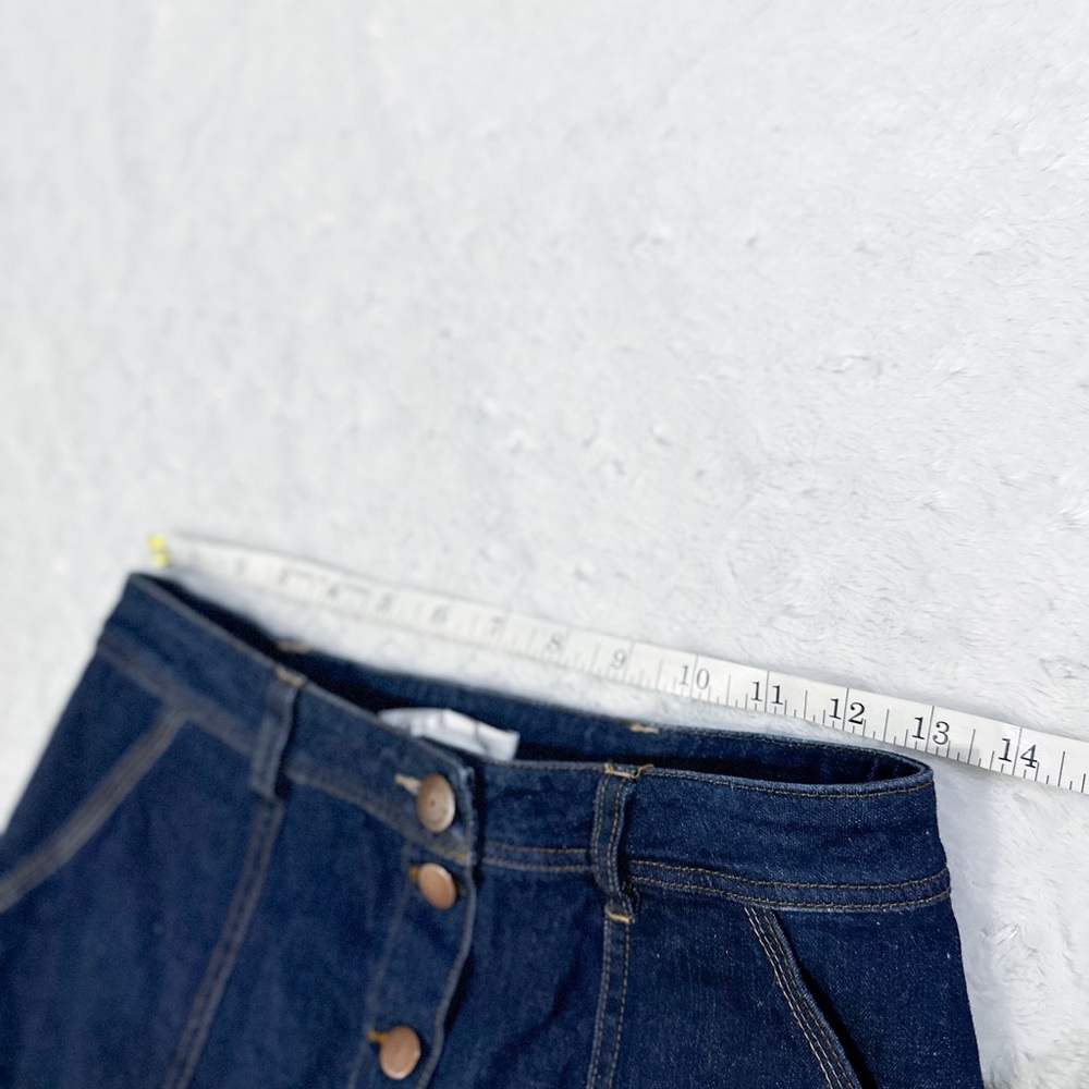 Bcbgeneration Denim Midi Button Front Midi Skirt - image 7